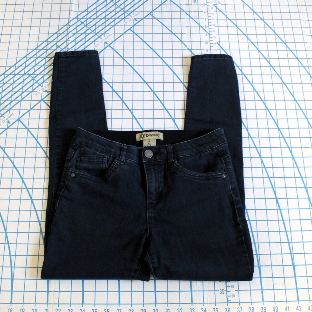 Democracy Ab Technology Skinny Mid-Rise Jeans, Size 2